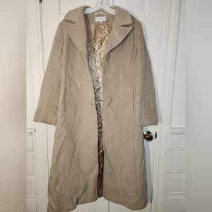 Larry Levine Camelhair  Satin-Lined Jacket